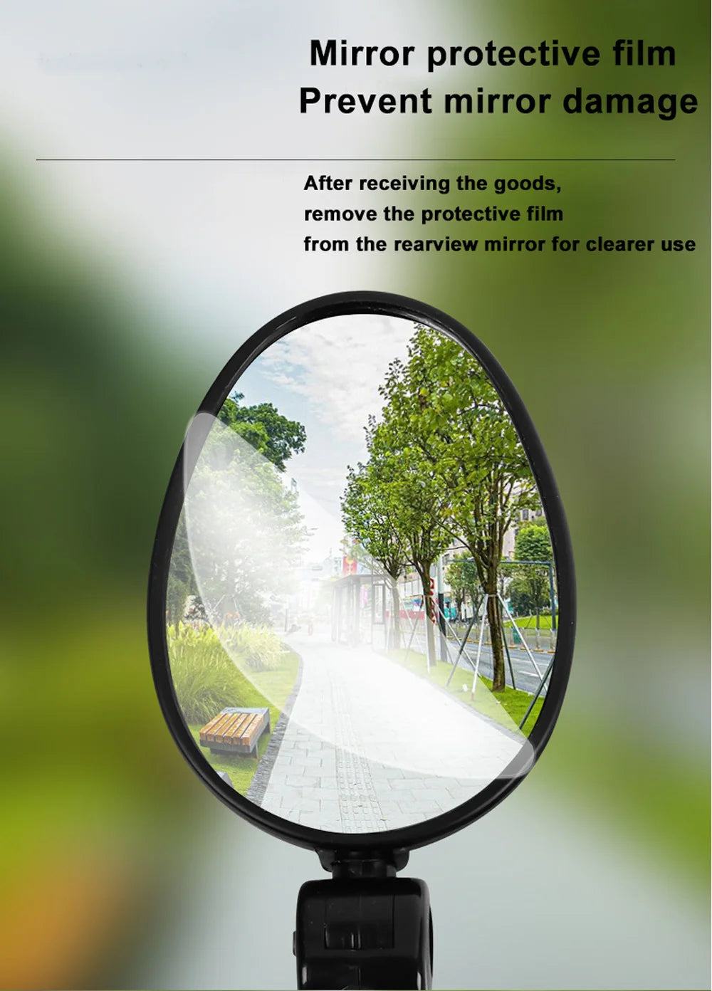 1/2pcs Bike Rearview Mirror 360° Adjustable Rotatable Handlebar Convex Mirror Safe Wide Angle For Bicycle Cycling Outdoor Sports