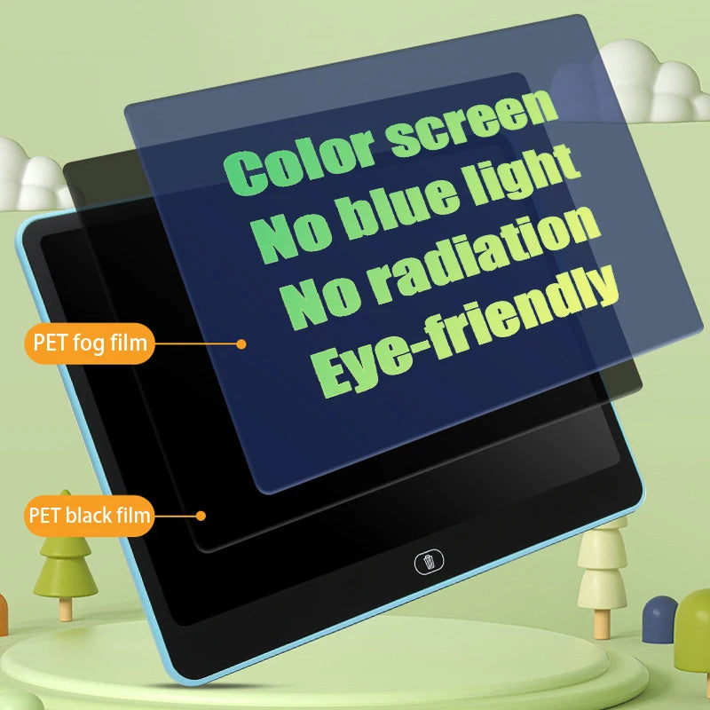 8/11/13/16 Inch LCD Drawing Tablet Writing Board Kids Doodle Painting Handwriting Pad Toy for 3 4 5 6 7 8 Years Girls Boys Gifts