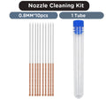 3D Printer Nozzle Cleaning Needles Kit Stainless Steel 0.15-1.0mm Needles Anti-Clog Cleaner Tool For Creality Ender Bambu Lab