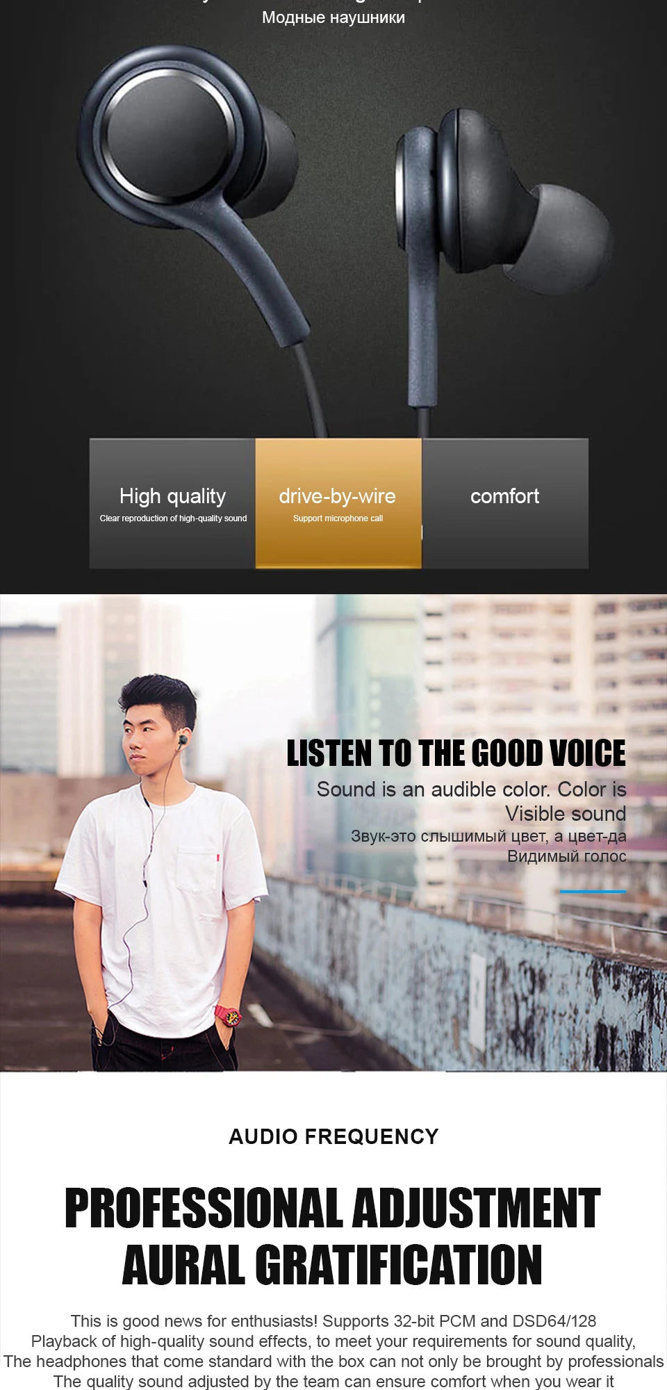 Wired Type‑C Earphones, In‑Ear 3.5mm Earbuds Headphones, Stereo Headset Audio Accessories for Android Smartphones