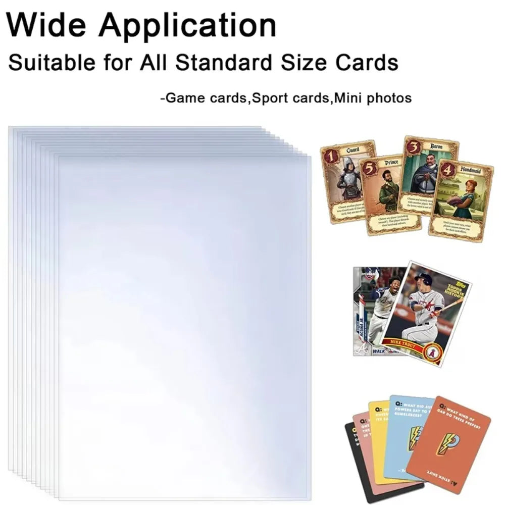 Card Sleeves Hard Soft Card Holder Covered With 2026Protectors For Football Sports Game Card