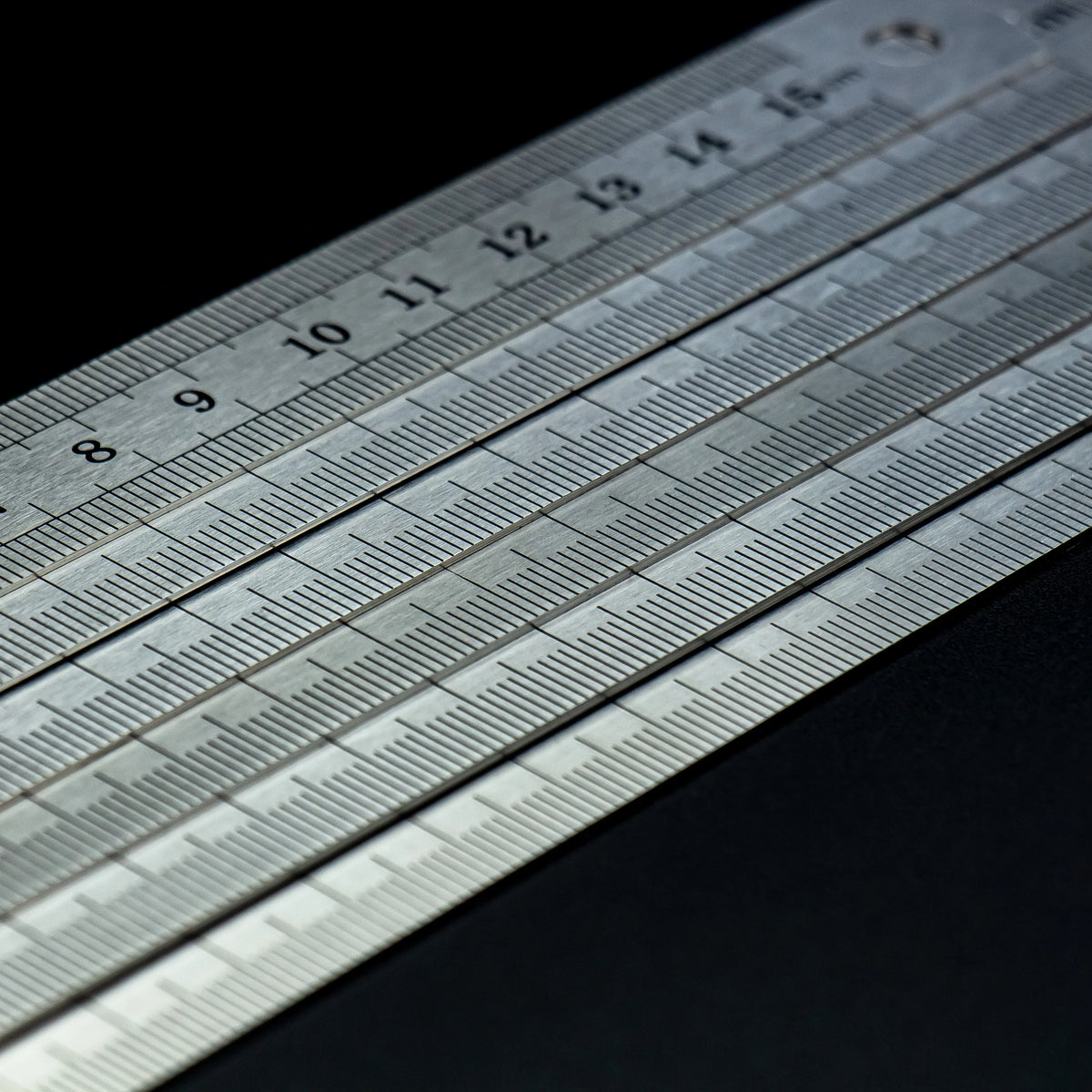 Thickened Steel Ruler | 15/20/30/40/50/60cm | Dual CM & Inch Scale | Precise Measurement for Office, School & Industry