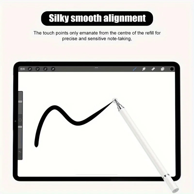 2 in 1 Universal Stylus Pen for Touch Screen Compatible with Capacitive Touch Screens for iPhone iPad Android Stylus Capacitive