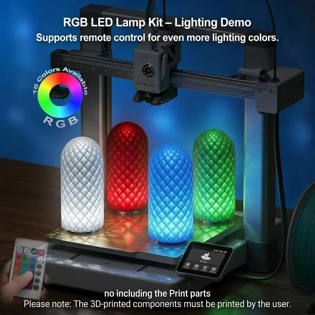 For Bambu Lab LED Lamp Kit 001 Adjustable Led Light Hardware Bambulab Parts DIY Model A1 Mini P1P P1S X1C 3D Printer Accessories