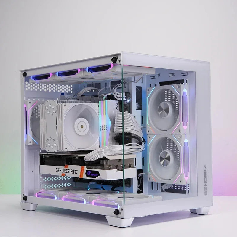 ICE Whale Prism 4RS ARGB PC Case Fan 120mm Infinity Mirror Design Motherboard Lighting Sync 4PIN PWM CPU Cooler Fan Ventilador