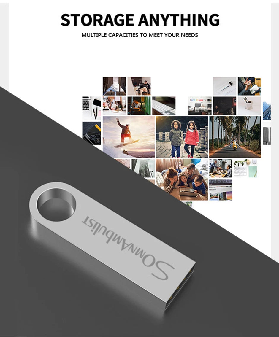 SomnAmbulist Pen Drive 32GB 64GB 128GB High Speed USB2.0 for PC Mobile Mini Pen Drive 16GB 32GB USB Flash Drive 64GB 8GB 4GB