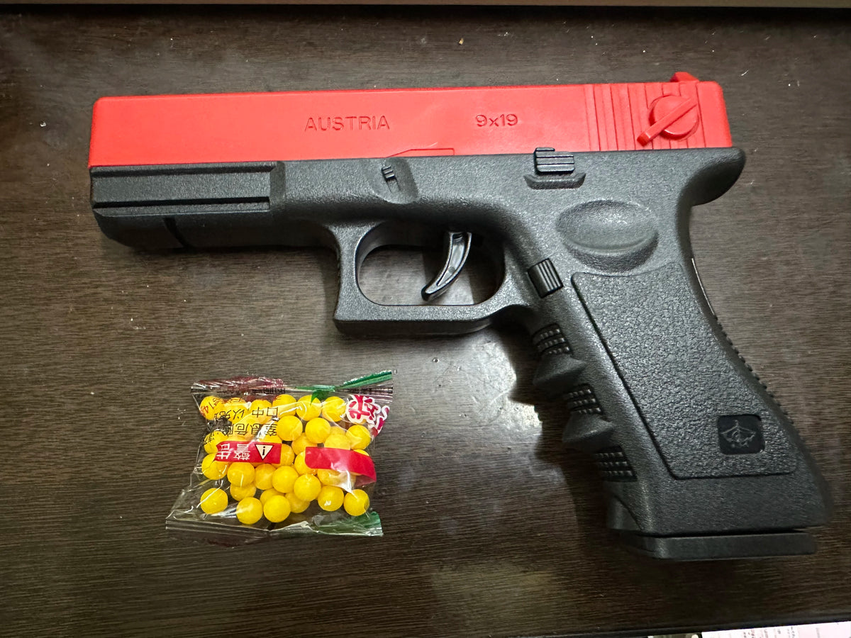 1W-Soft Bullet Toy Pistol Lower Magazine Manual Gun With Laser Airsoft Pistol Outdoor Sports CS For Children Game Gift