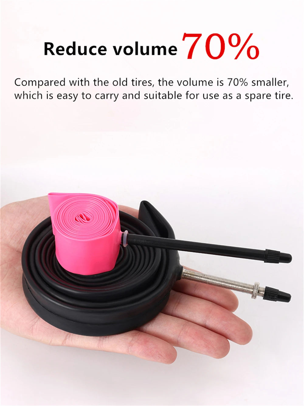 NPY 1Pcs Ultralight 28g Bike TPU Inner Tube 700X18 25 28 32 Road Bicycle TPU Material Tire 45mm/65mm/85mm Length French Valve
