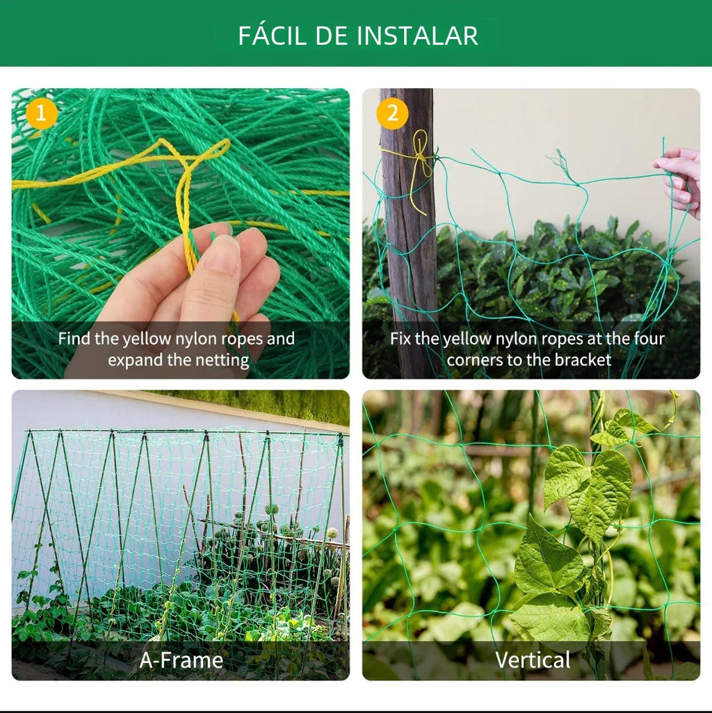 Plant Trellis Pergolas, Heavy-Duty Polyester Grow Net, Garden Trellis Netting With Square Mesh For Climbing Plants, Vegetables,