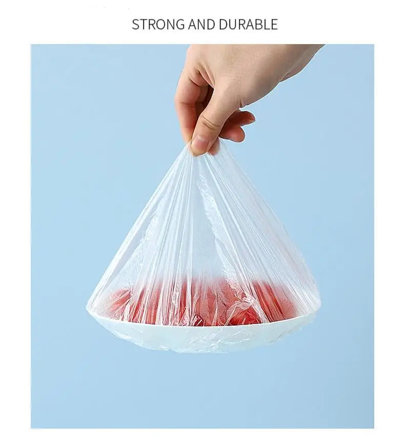 100pcs Disposable Food Covers Elastic Plastic Storage Bags Food Grade Fresh Keeping Cover for Bowls Plates Kitchen