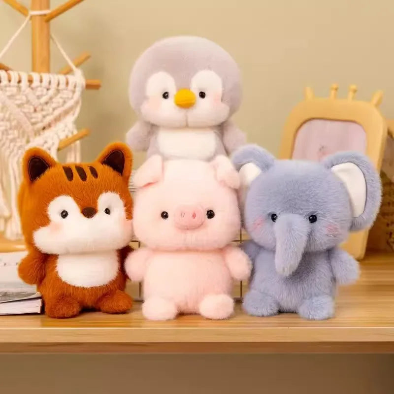 16cm Table With Plush Toy Cute Doll With Accompanying Doll Desktop Decoration Healing Surprise Daily Gift For Good Friend