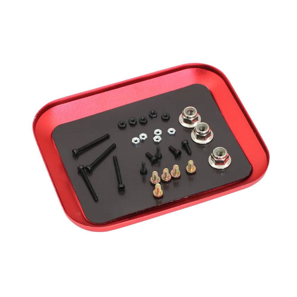 RC Repair Tool Aluminium Alloy Magnetic Screw Tray Plate For Airplane Car Boat Crawler Axial SCX10 D90 D110 Model Repair Tool