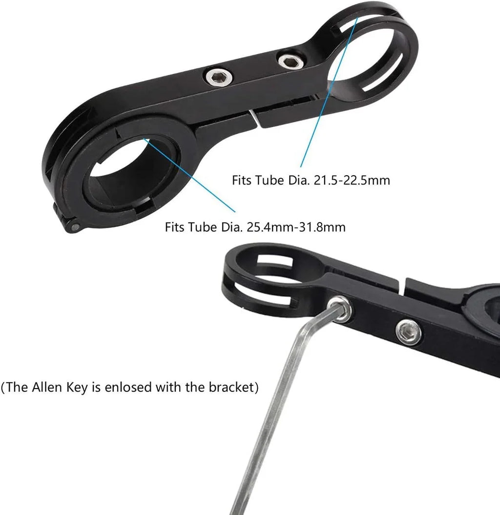 Bike Handlebar Extender Aluminum Alloy Bicycle Extension Bar Holder For Flashlight Phone Mount Cycling Equipment