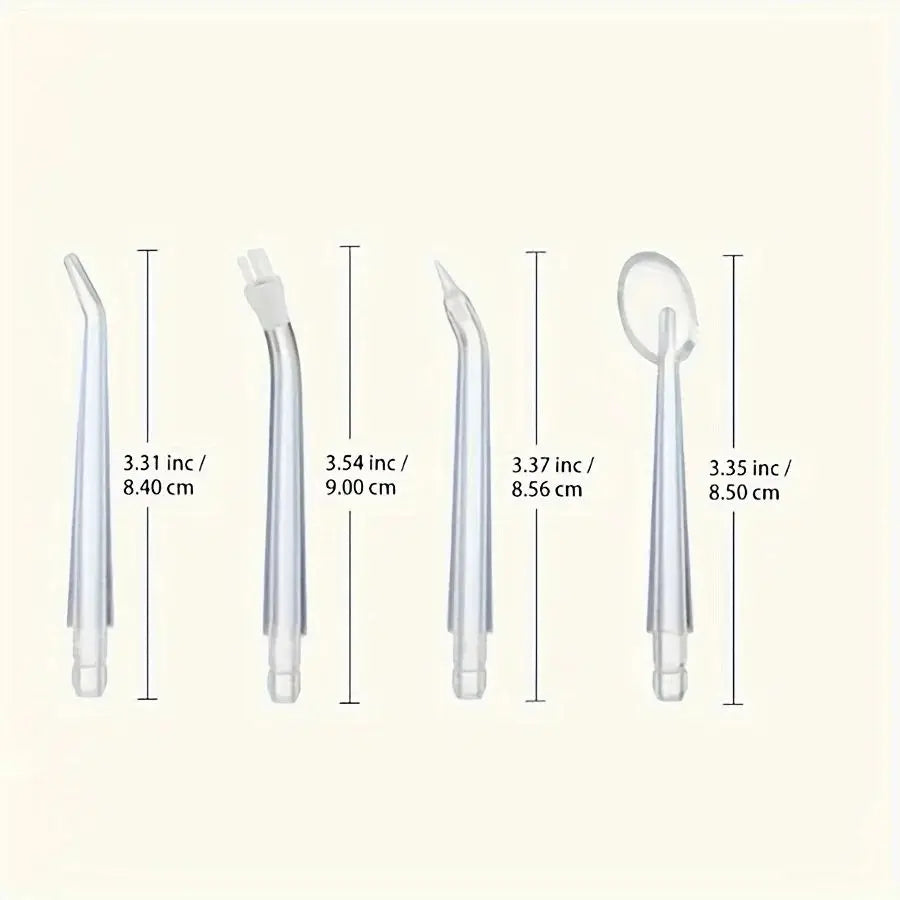 8 Pcs/Set Replaceable Oral Dental Nozzles for Oral Irrigator Dental Water Jet Water Pick Mouthwasher Flosser