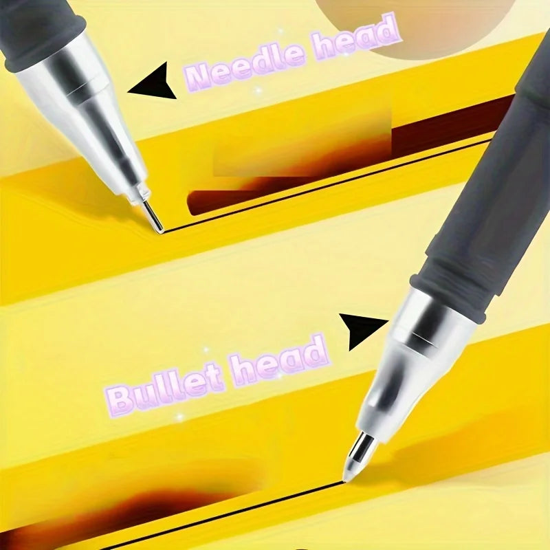 5/10/20pcs Quick-Drying Gel Pens, 0.5mm Fine Tip, Black Ink - Ideal Choice for Office and School Clean For School Office Use Onl