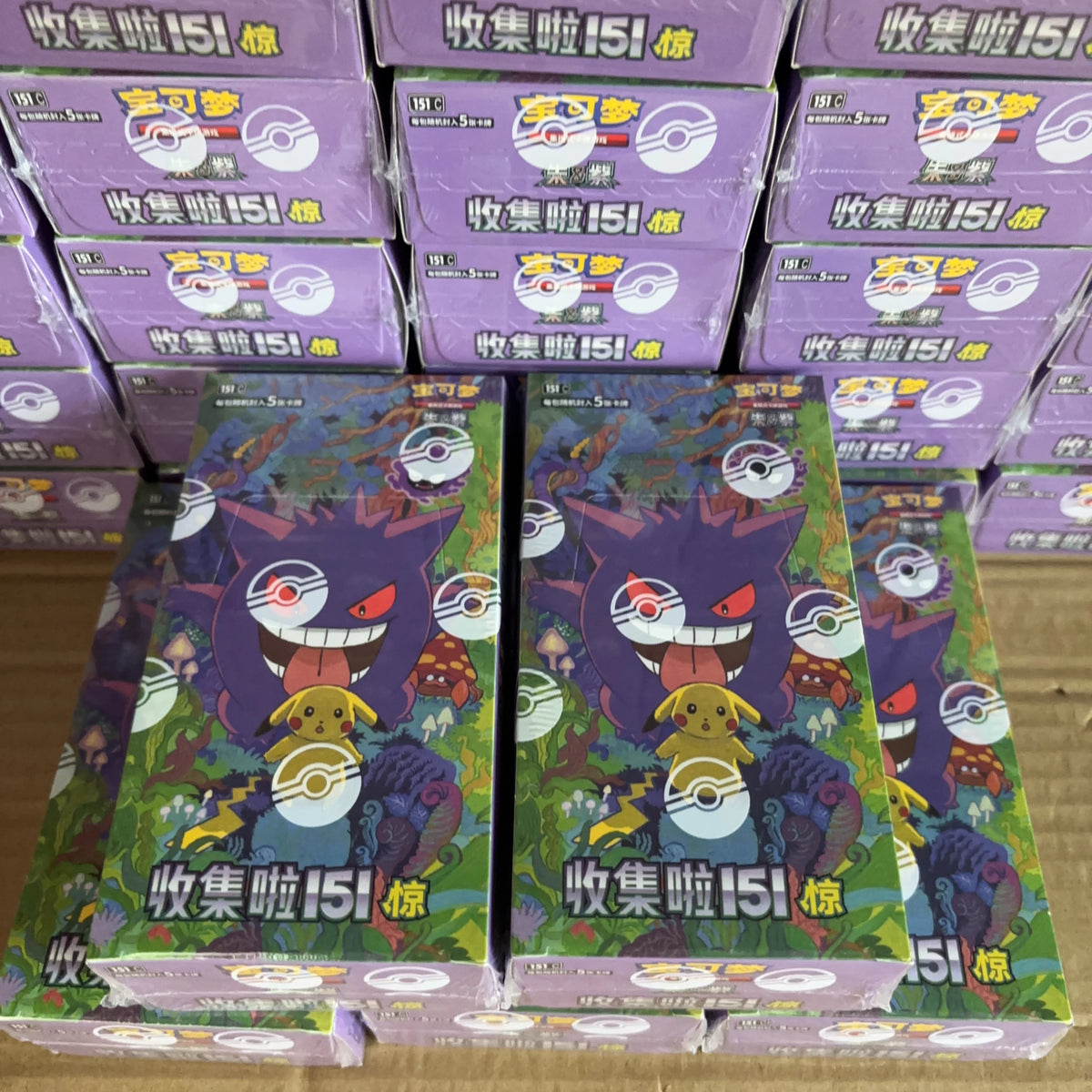 Wholesale Pok Card PTCG Simplified Chinese Zhu Zi Collected 151 Change Series Card Ponyta Gengar Collectible Game Cards Toy Gift
