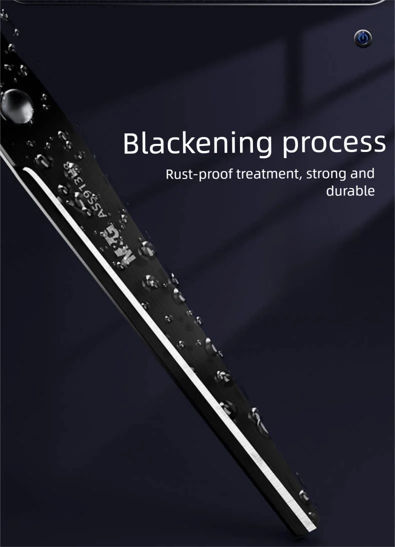 High Hardness Black Blade Scissors Anti-rust Anti-stick Sharp Durable Multipurpose Home Office Craft Sewing Paper Fabric Shears