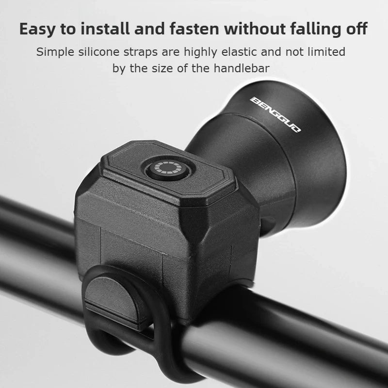 Bicycle Horn Mountain Bike Mini USB Charging/Battery Waterproof Electronic Bike Bell Riding Equipment