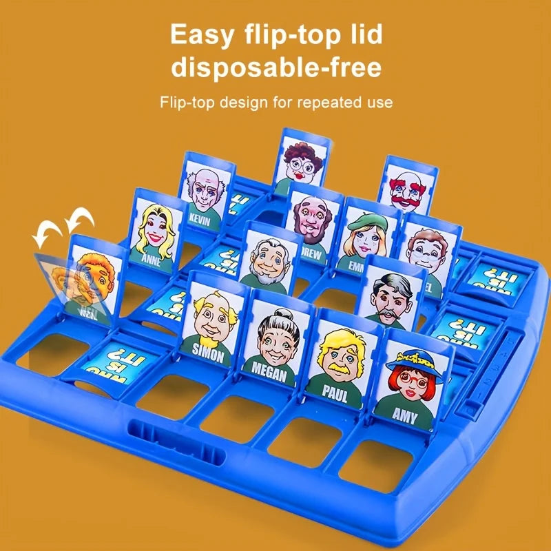 Guess Who Am I? Board Game Family Gathering Novelty Fun Party Card Game Speech Expression Training Strategy Puzzle Birthday Gift