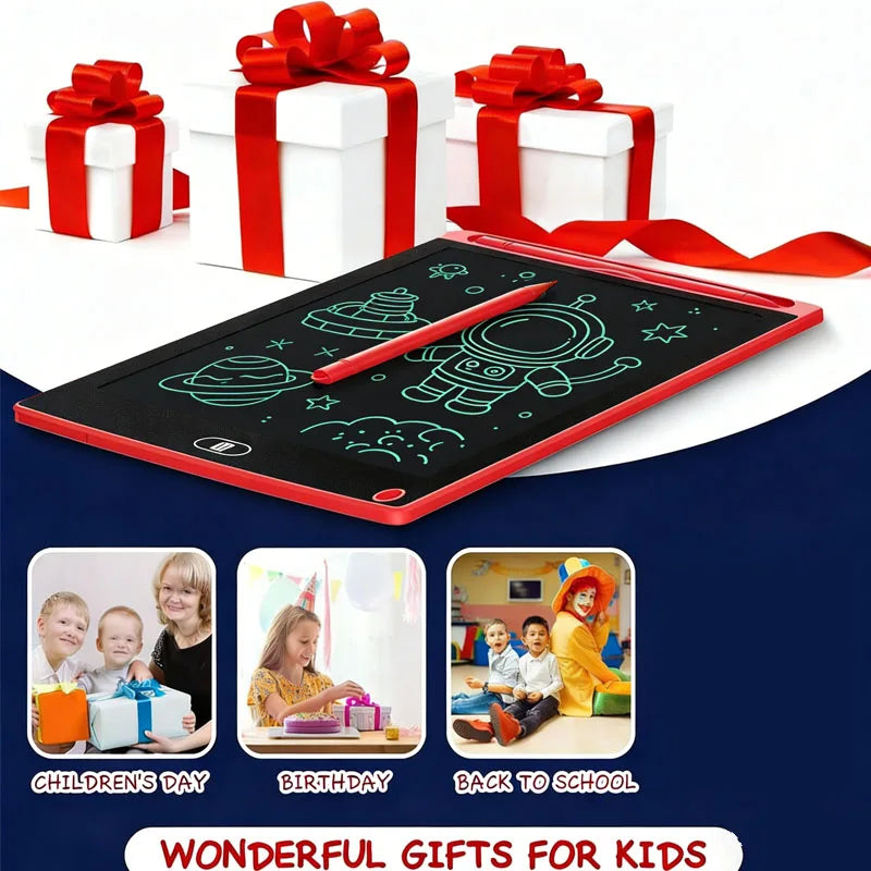 8.5'' LCD Writing Tablet Drawing Board Kids Graffiti Sketchpad Toys Handwriting Blackboard D Counting Learning Toys Birthday Gif