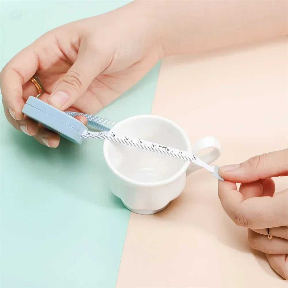 Portable Tape Measure With Push Button Retractable Soft Ruler for Weight Loss Medical Body Measurement Sewing Tool Tailor Craft