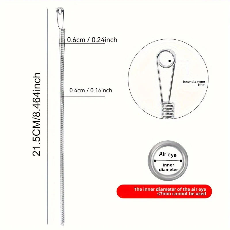 Bendable Spring Drawstring Threader Clip Pants Hoodies Elastic Band Lace Cord Flexible Drawstring Thread DIY Sewing Accessories