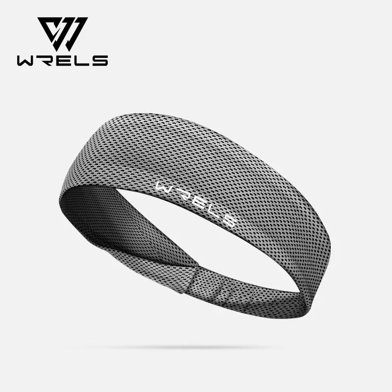 WRELS Sport Headband Sweatband Running Hair Band Yoga Fitness Gym Workout Mesh Breathable Moisture Wicking Anti Slip Hairband