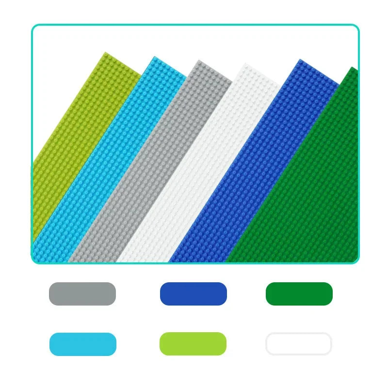 32*64 Holes Classic Building Blocks Base Board, DIY Assembled Building Blocks Wall Compatible With Brand Gift Toys