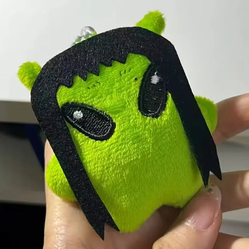 1/2Pcs Cartoon Plush Alien Keychain Cute Handbag Backpack Fluffy Car Phone Strap Accessory Gifts Kawaii Decor Star Doll Keyrings