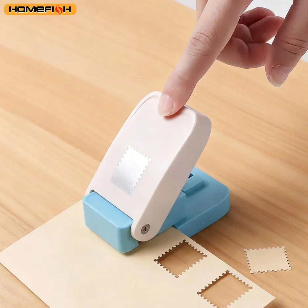 Stamp Shaped Paper Punch  Portable Hole Puncher for Crafts Scrapbooking Supplies  DIY Card Making & Paper Crafting Tool