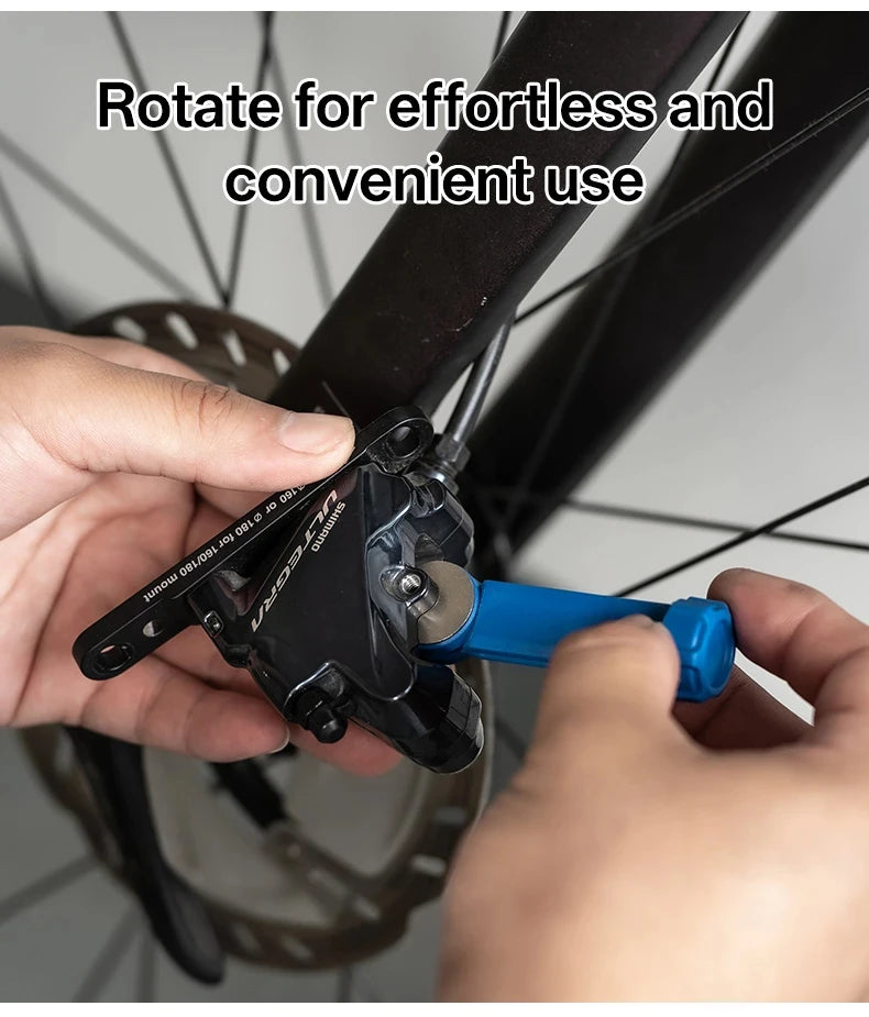 2in1 Bicycle Brake Pad Spreader Tool Durable Steel Rotatable Bike Oil Disc Piston Reset Hydraulic Brake Caliper Piston Extension