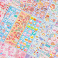 20-1000 PCS Cute Stickers Kawaii Cartoon Laser Sticker No Repeat for Diary Kid DIY School Students Decoration Stationery