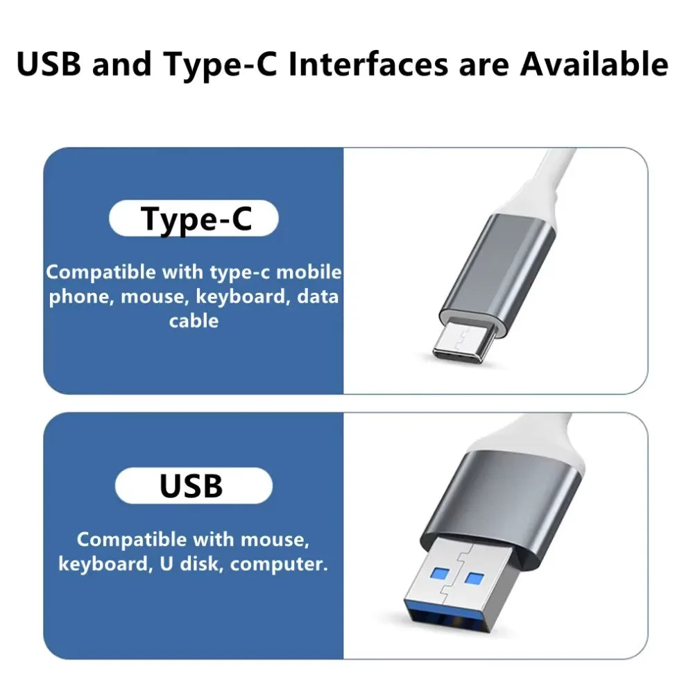 4-Port Multi Branch USB 3.0 Hub USB Hub C-Type Docking Station Adapter OTG C-Type Hub Suitable for PC USB 2.0 Huawei Macbook Pro