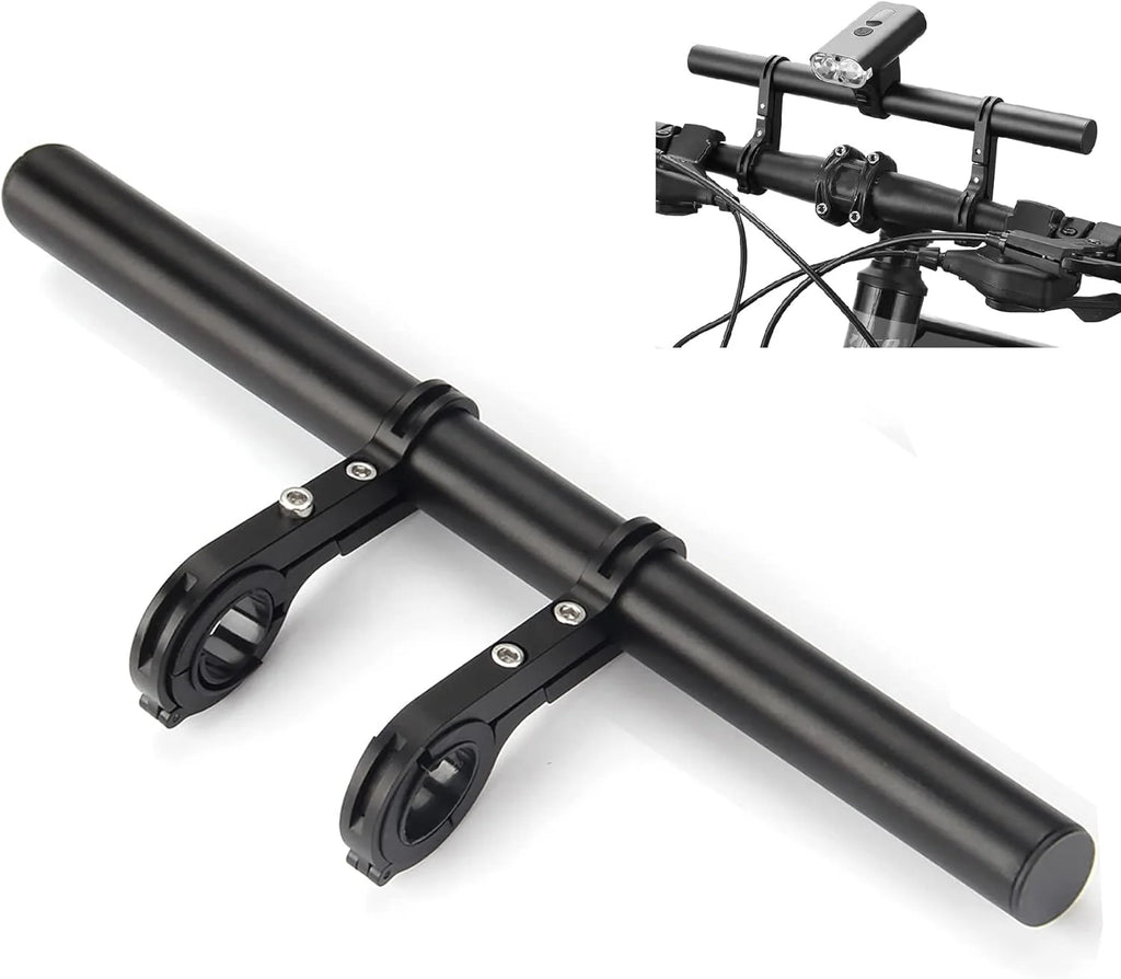 Bike Handlebar Extender Aluminum Alloy Bicycle Extension Bar Holder For Flashlight Phone Mount Cycling Equipment