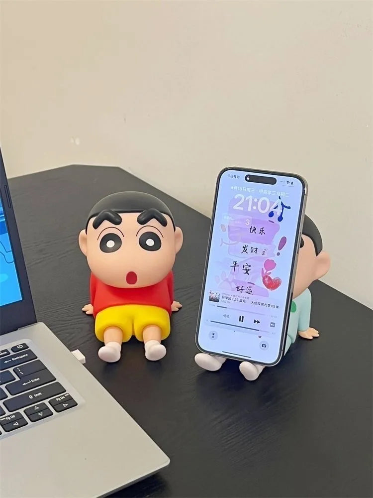 In Stock Anime Xiao Xin Mobile Phone Stand Universal Desktop Lazy Model Doll Desktop Handmade Ornament Holiday Surprise  Gift