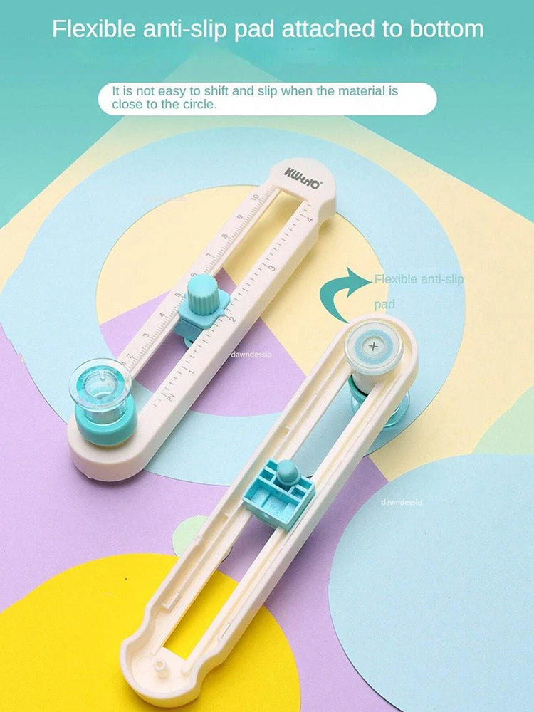 360° Adjustable  Circle Cutter - Precision Scrapbooking Tool for Perfect Circular Paper Cuts - Ideal for Craft Enthusiasts