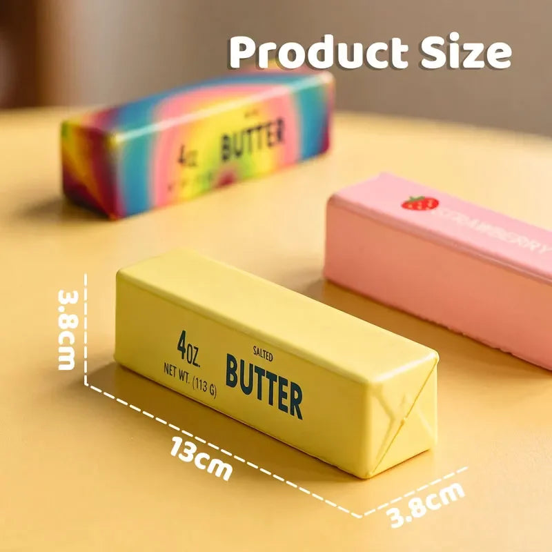 Squishy Butter Stick Fidget Toy Slow Rebound Sticky Butter Stick Stress Relief Squeeze Sensory Toy Anti-stress Gift for Adults