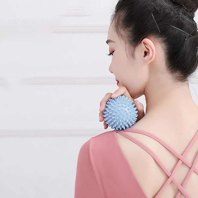 Hedgehog Massage Ball Yoga Fascia Ball Exercise Fitness Muscle Relaxation Massage Stick Shoulder Neck Leg Plantar Meridian Ball