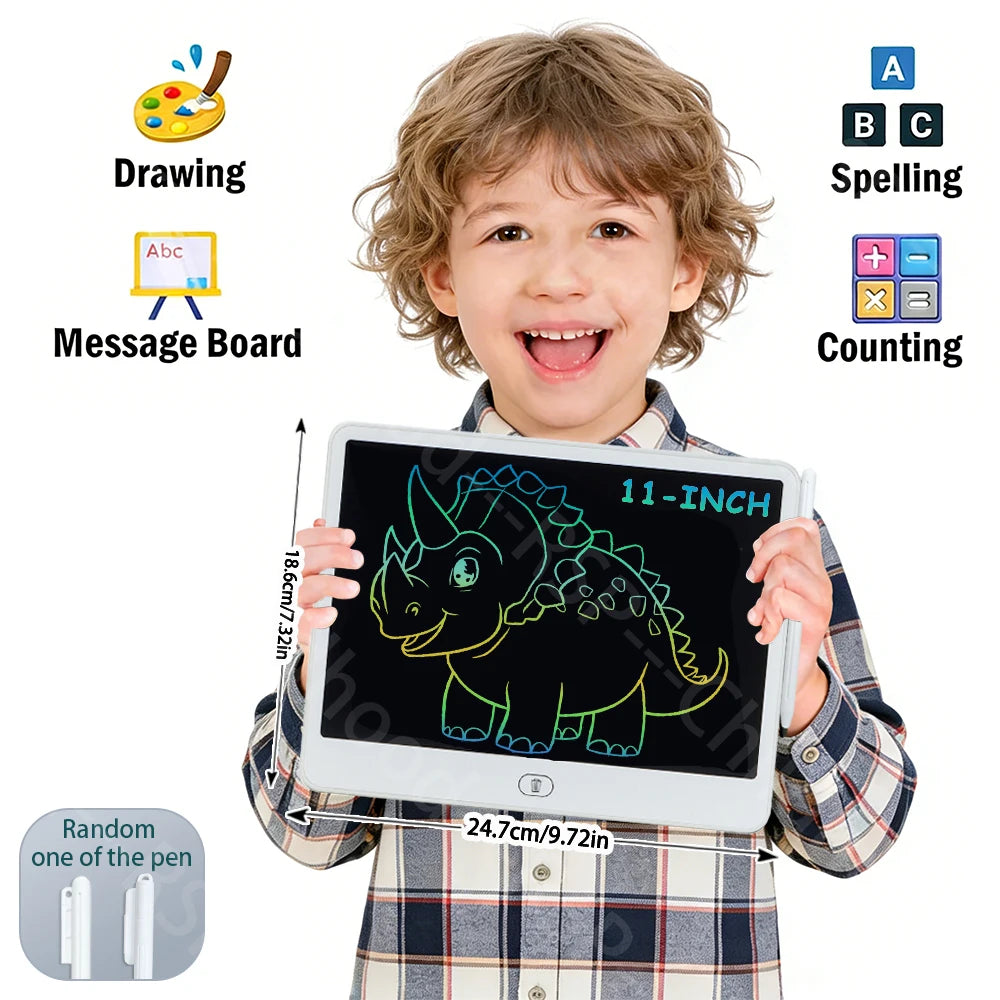 8/11/13/16 Inch LCD Drawing Tablet Writing Board Kids Doodle Painting Handwriting Pad Toy for 3 4 5 6 7 8 Years Girls Boys Gifts