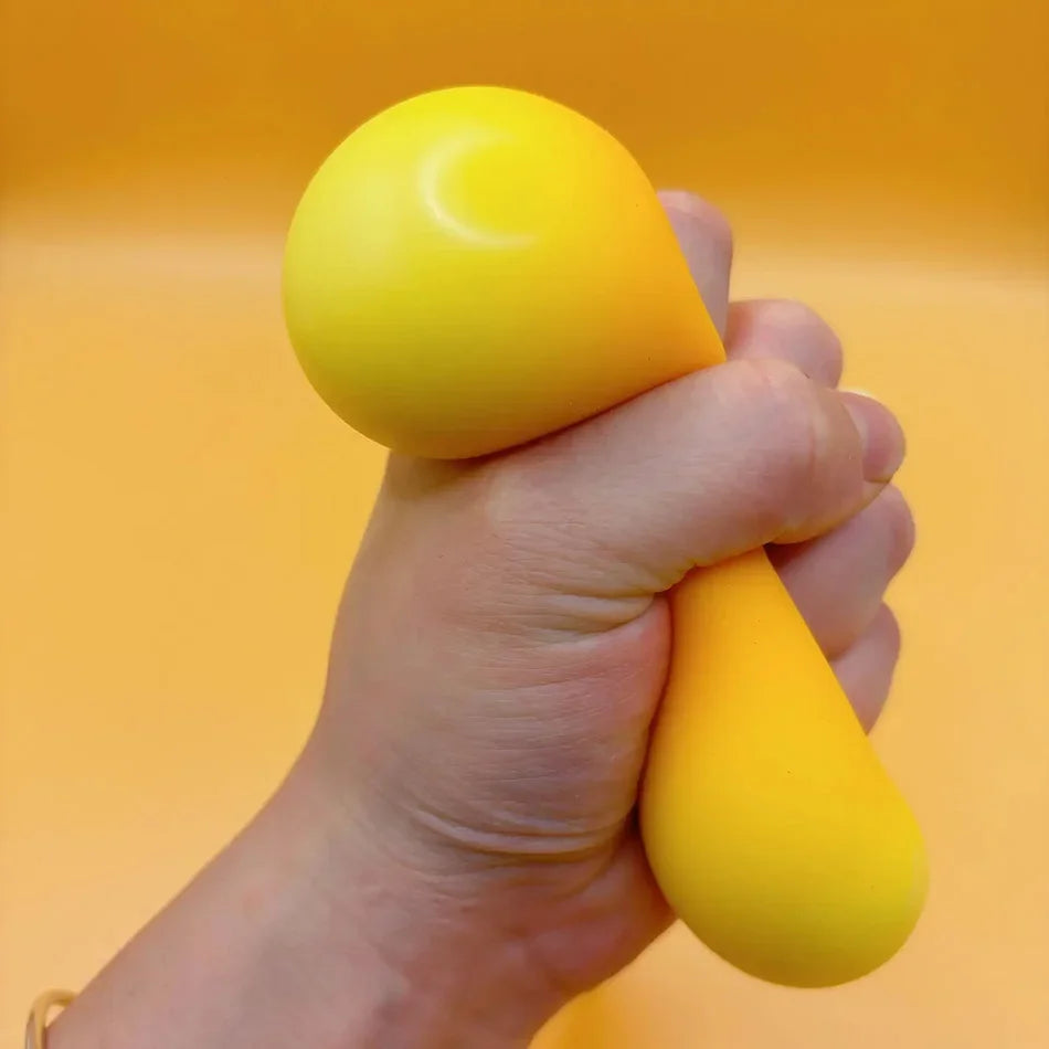 Hot Handmade Crispy Mango Stress Ball Fidget Toy Crunchy Squeeze Ball Round Blocks Filled ASMR Anti Stress Toys for Adults