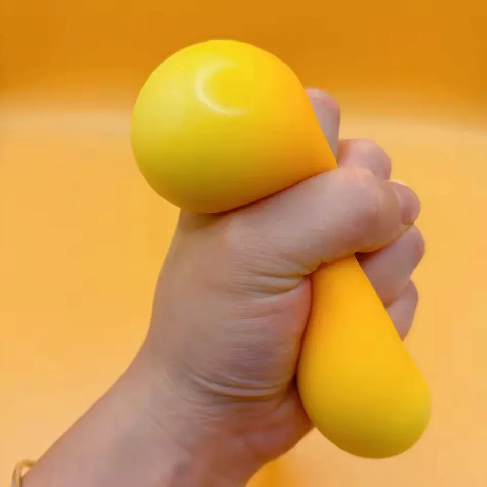 Hot Handmade Crispy Mango Stress Ball Fidget Toy Crunchy Squeeze Ball Round Blocks Filled ASMR Anti Stress Toys for Adults