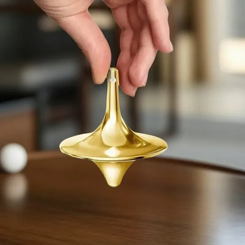 Mini Gyroscope Inception Metal Brass Rotating Gyroscope Decompression Gyroscope Creative Desktop Adult Mini Manual Rotator