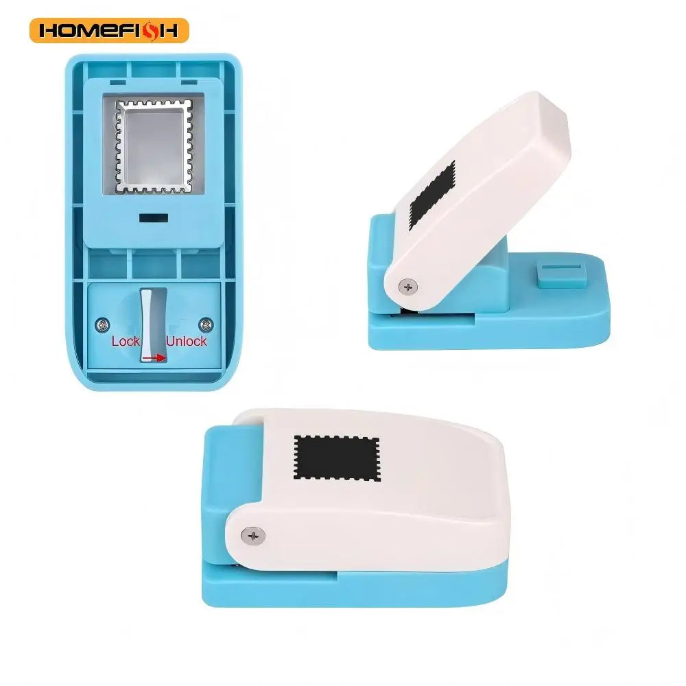 Stamp Shaped Paper Punch  Portable Hole Puncher for Crafts Scrapbooking Supplies  DIY Card Making & Paper Crafting Tool