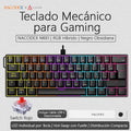 AJAZZ NK61 Wired Mechanical Gaming Keyboard, Supports Full-Key Hot-Swapping, Suitable for Both Office Work and Gaming