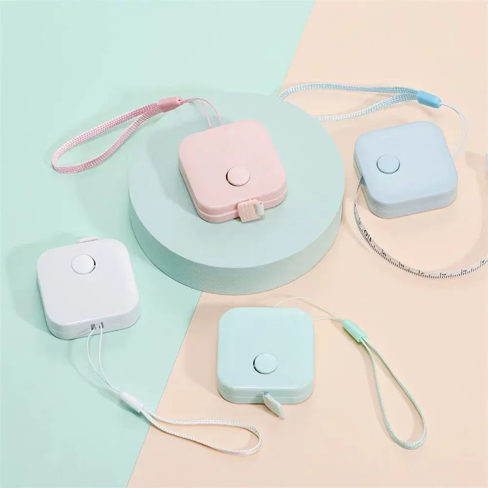 Portable Tape Measure With Push Button Retractable Soft Ruler for Weight Loss Medical Body Measurement Sewing Tool Tailor Craft