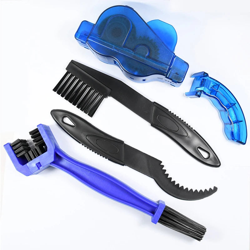 Portable Bicycle Chain Cleaner Bike Brushes Scrubber Wash Tool Mountain Cycling Cleaning Kit Outdoor Accessory