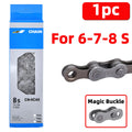 PINMOAP 1PC Universal Bicycle Chain 6/7/8/9/10/11 Speed Smooth Shift Bike Chain Fit MTB Road Cycling Repair Parts Durable Anti