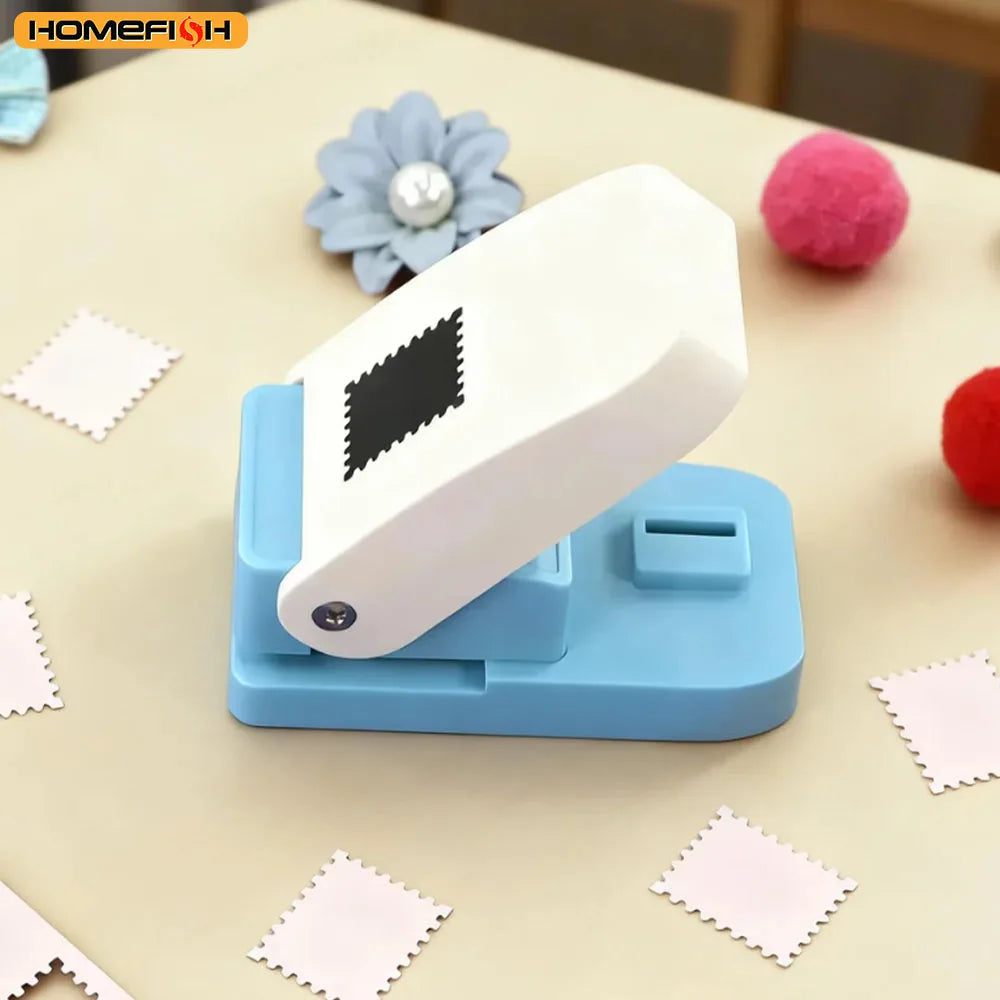 Stamp Shaped Paper Punch  Portable Hole Puncher for Crafts Scrapbooking Supplies  DIY Card Making & Paper Crafting Tool