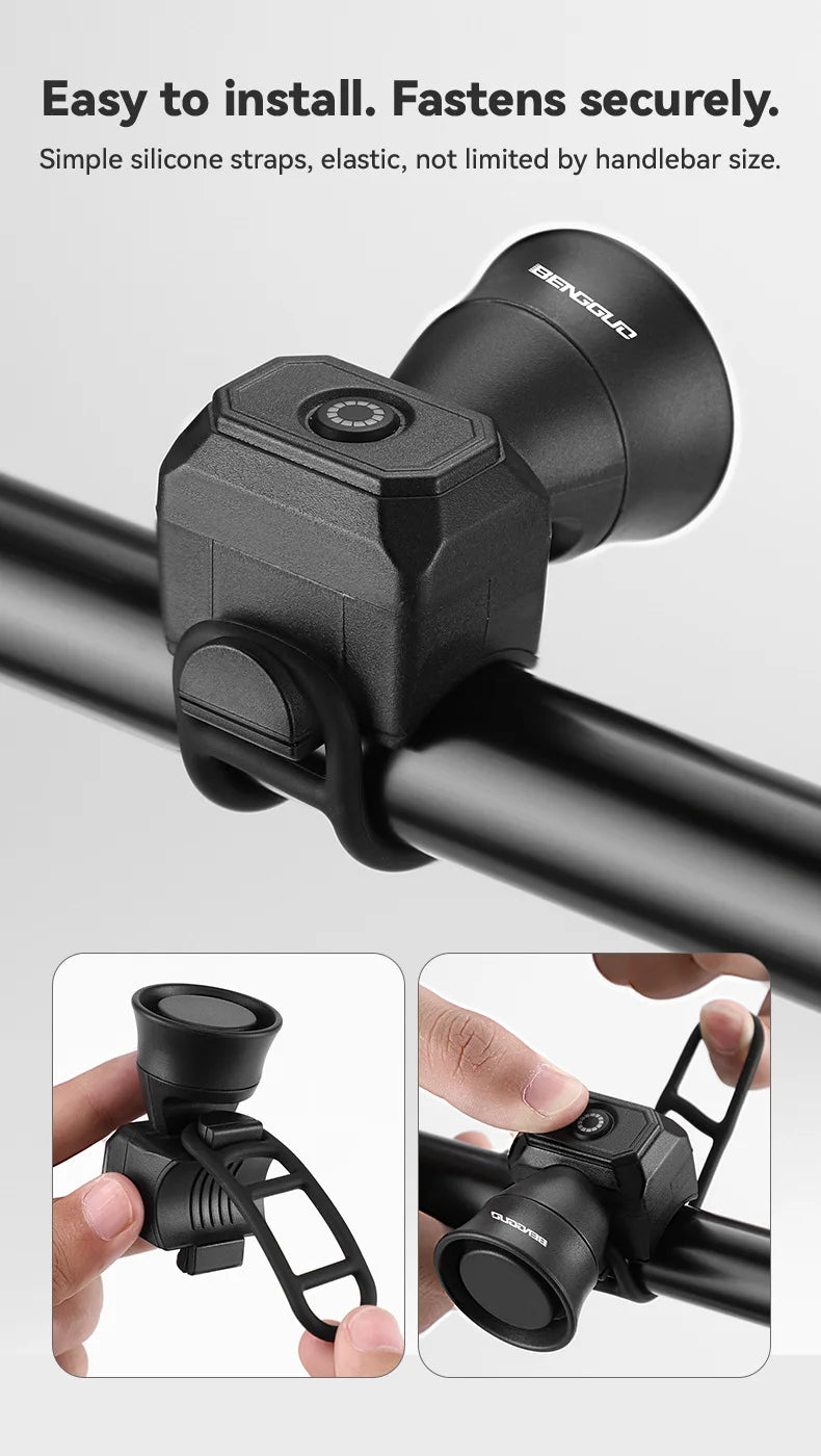 5 Mode Bicycle Electric Horn MTB Super Loud 120db Bell Bike Electronic Horn Scooter Personalized bell Riding Accessories