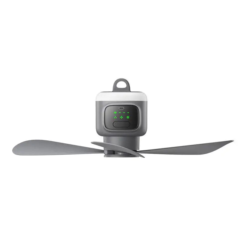 12000mAh Portable Ceiling Fans Outdoor Camping Fan Tent Air Circulator Cooler Rechargeable Electric Fan Remote Control LED Light